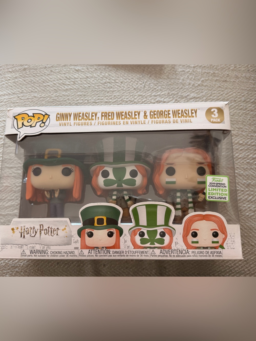 Funko 3 Pack - Harry Potter Weasley Siblings 2019 Spring Convention Exclusive